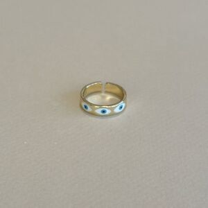 Anthropologie Gold and Blue Eye Ring